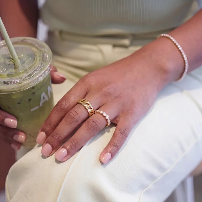 Kraftig Guldbands Ring - Aurum Rep