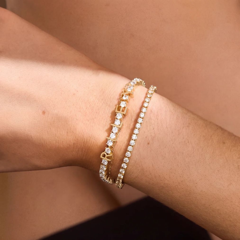 Personligt Namn Tennisarmband