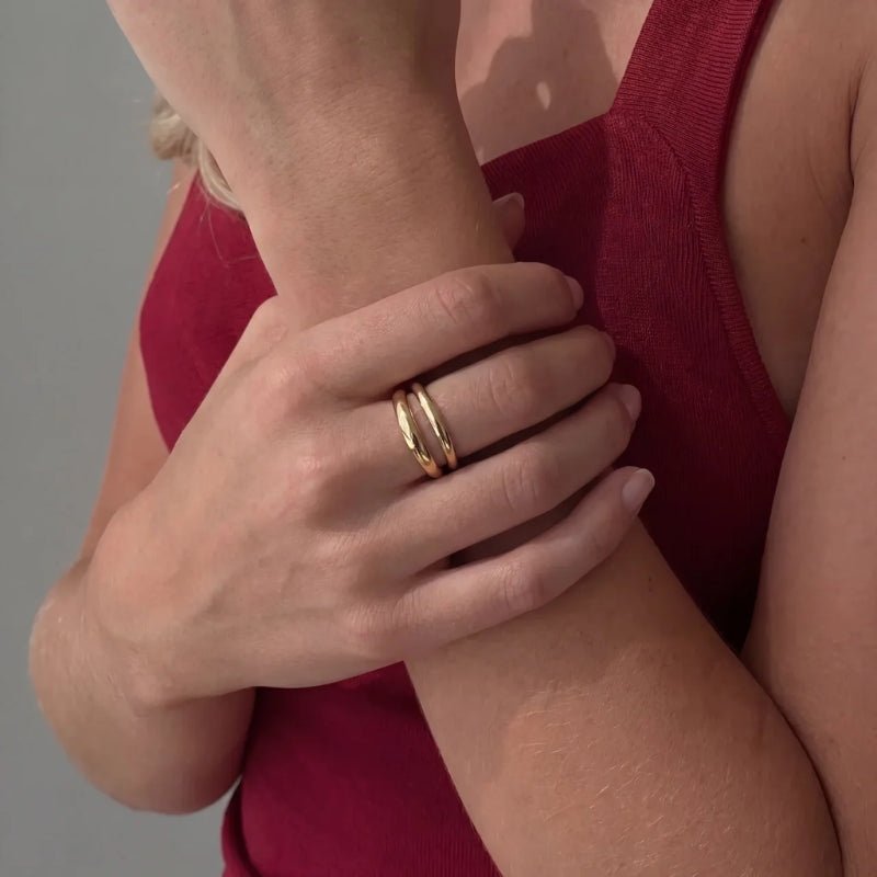 Wave Ringset - Gemini Stapelbar