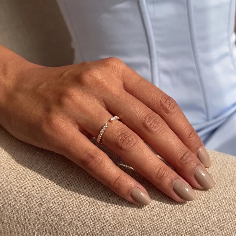 Justerbar Ring - Celestial Glow CZ