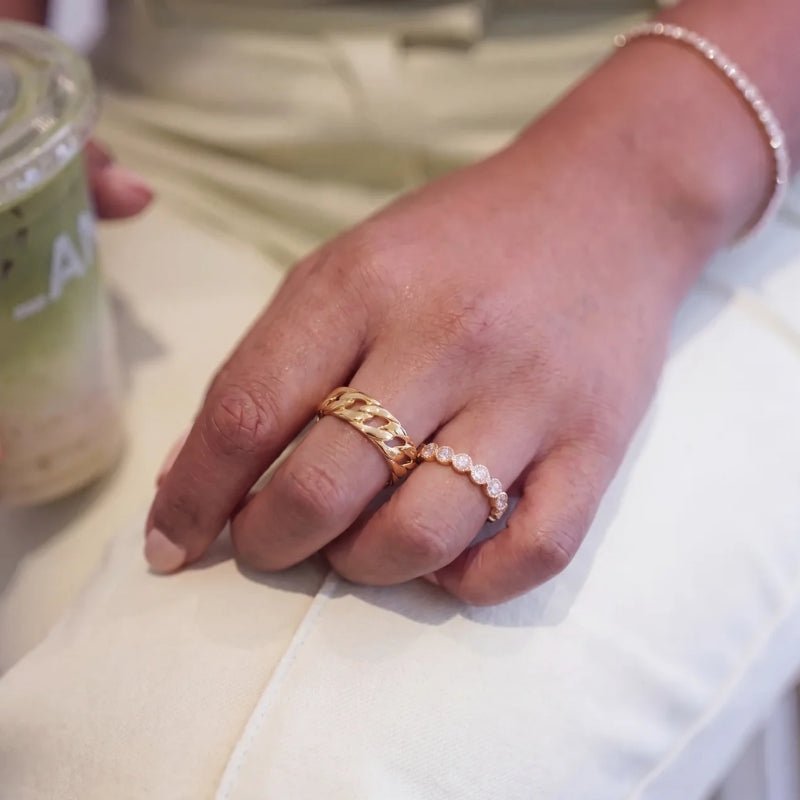 Kraftig Guldbands Ring - Aurum Rep