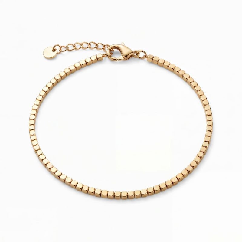 Guldstav Armband - T Bar Kedja