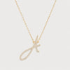 Initialhalsband - Sydney Script Guld